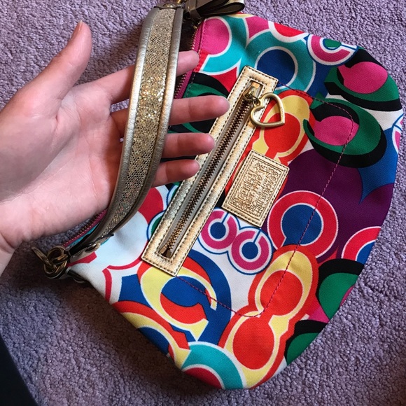 Coach purse vibrant colors - Picture 5 of 5